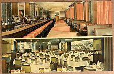 Toronto Canada Silver Rail Restaurant Tavern Interior Postcard c1950 picture