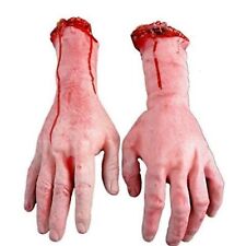 AOBOR Halloween Decoration Haunted House Scary Fake Bloody Broken Severed Hand picture
