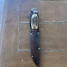 Vintage Anton Wingen Jr Othello Knife w Leather Sheath picture