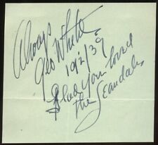 George White d1968 signed autograph 3x3 Cut American Actor Producer Scandals picture