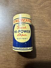 Vintage Winchester Arms Flashlight Battery No. 1511 Paper Label April 1953 CLEAN picture