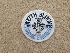 Rare Discountinued Vintage Keith Black MAGIC Racing patch BLACK -BLUE patch 3.5