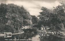 1916 Antique The Lake Ashton Gardens St Annes POSTCARD to Toller Lane Bradford picture
