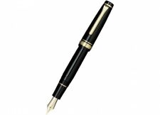 Sailor Professional Gear Gold Fountain Pen Black Medium Fine  Nib 11-2036-320 picture