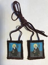 Brown Scapular 100% wool Traditional Handemade in USA St. Benedict image picture