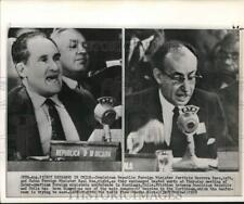 1959 Press Photo Porfirio Baez & Raul Roa at Foreign Ministers meeting in Chile picture