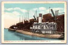 Newport News VA - C&O Coal Piers - Loading Whaleback Barges - 1918 picture