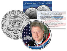 President BILL CLINTON * In Office 1993-2001 * JFK Half Dollar Colorized US Coin picture