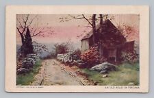 Postcard UDB An Old Road in Virginia Copyright 1904 W.R. Hearst picture