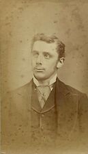Antique CDV Photograph Young Man Gill's City Gallery Lancaster 2 1/2 x 4 picture