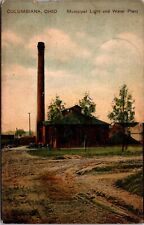 Postcard Municipal Light and Water Plant in Columbiana, Ohio picture