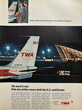 1965 TWA Airlines Worldwide Nationwide Depend On Europe Jet Vintage Print Ad picture
