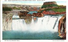 Postcard - Great Shoshone Falls on Snake River, Idaho, Oregon Trail  1862 picture