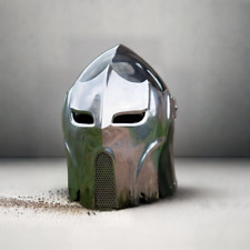 Dark Wolf Helmet - Unique Armor Helmet for Cosplay and Display Handmade 18 Gauge picture