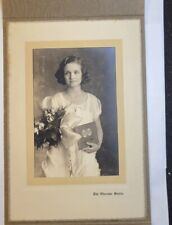 Vintage Black and White Photo of Young Lady. Graduation picture.  picture