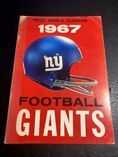 1967 Giants Press Radio TV Guide NFL Football picture