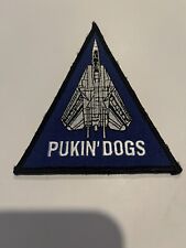 USN VF-143 PUKIN' DOGS F-14 triangle aircraft patch F-14 TOMCAT FIGHTER SQN picture