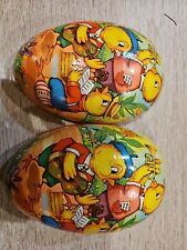 Vintage Western Germany Paper Mache Easter Egg - 7.5 In - Chicks Making Music picture