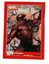 2019-20 UD Marvel Annual #83 CARNAGE Crisp Corners Stored In Top Loader  picture