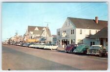 1940-50's REHOBOTH AVENUE LOOKING EAST CLASSIC CARS REHO BEACH DELAWARE POSTCARD picture
