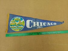 Vintage Chicago, Illinois - Felt Pennant Flag - 26
