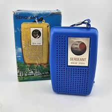 Vintage Blue Solid State Am Pocket Radio With Original Packaging - Never Used  picture