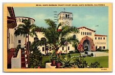 Santa Barbara County Court House, Santa Barbara, California Postcard picture