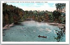 Hunter's Camp on the Watauga River Johnson City TN Tennessee UNP postcard picture