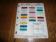 1959 - 61  Willys Commercial Ditzler PPG Paint Chips - Vintage picture