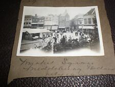 Old photograph of the market square Middleburg Netherlands Holland 1929 picture