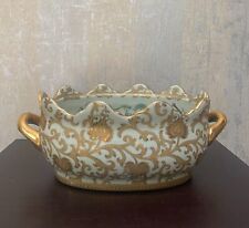 Vintage Foot Bath Porcelain Chinese Gilded picture