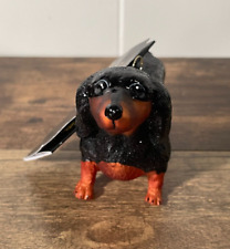Robert Stanley Home Collection Blown Glass Dachshund Dog Ornament New picture
