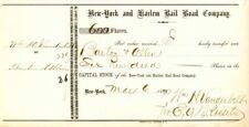 New-York and Harlem Rail Road Co. signed by E.V.W. Rossiter for Wm. H. Vanderbil picture