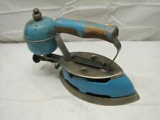 Early Coleman Lamp Stove Blue Enamel Gas Sad Iron Kitchen Tool Instant Lite 4A picture