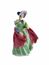 Royal Doulton Figurine Lady April HN 1965 Green & Pink 1941-1949 Vintage Rare. picture