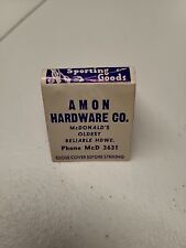1950s Amon Hardware Tools McDonald PA Full Unstruck  picture