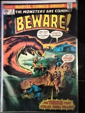 BEWARE 8 The Monsters Are Coming MARVEL Comics 1974 Nice Horror Comic  picture