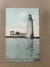 Postcard Portland ME Maine Ram Island Light Lighthouse Vintage PC picture