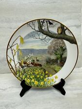 1979 Franklin Porcelain A Country Church in March Peter Barrett Collector Plate picture