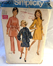 Vtg 1960s Simplicity Pattern #8361 Dress Pants Scarf Size 12 picture