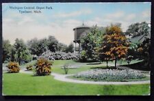 Ypsilanti, MI, Michigan Central, Depot Park, pm 1913 picture