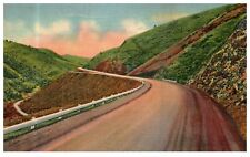 Colorado Denver Highway 40 Mountains Mt. Vernon 1938 Vtg Linen Postcard-L2-59 picture
