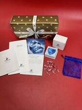 Swarovski Memories Crystal Blue Heart Paperweight with Mini Clear HEARTS picture