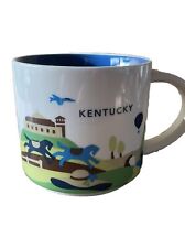 Starbucks KENTUCKY You Are Here Coffee Tea Mug Cup 14oz 2015 Derby Horse Unused picture