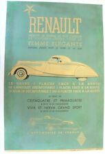 ORIGINAL RENAULT CELTA PRIMA VIVA NERVA GD SPORT 1934-39 Convertible Coupe Posters picture