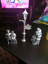 Lot Of 3 Christmas Pewter Pieces picture