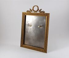 Antique Ornate Brass Bow Wreath Standing Picture Frame picture
