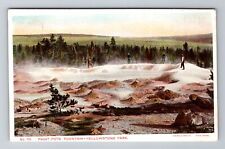 Yellowstone Natl' Park MT-Montana, Paint Pots Fountain, Antique Vintage Postcard picture