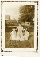 Vintage Photo Young Woman Friends 1920s Dresses Hairstyles Fashion Antique picture