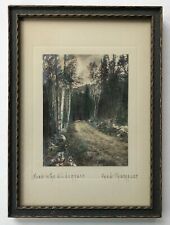 Fred Thompson Signed Framed ROAD IN THE WILDERNESS Hand Tinted Photo Vintage picture